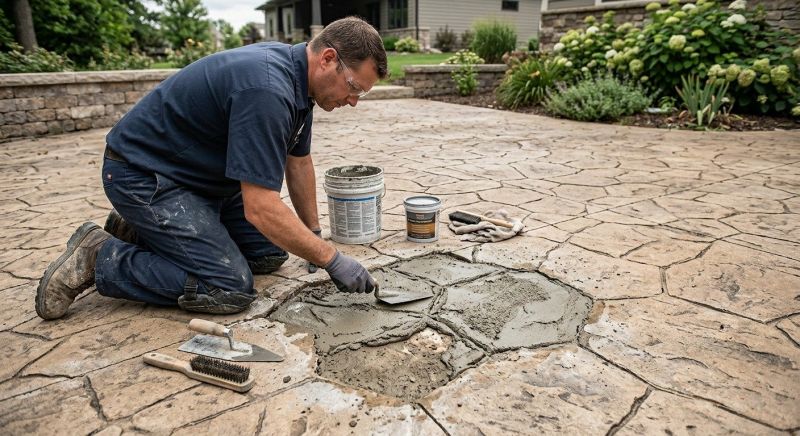 Decorative Concrete Repair in Greenville, SC