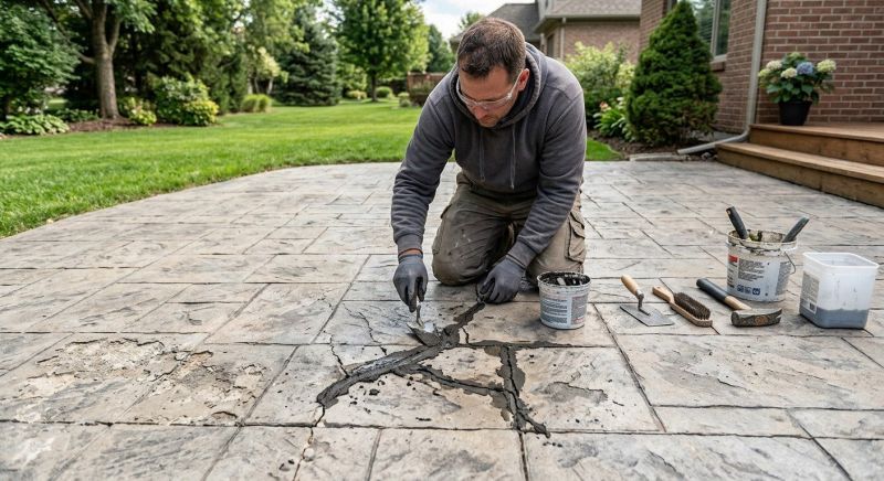 Decorative Concrete Repair in Franklin, TN